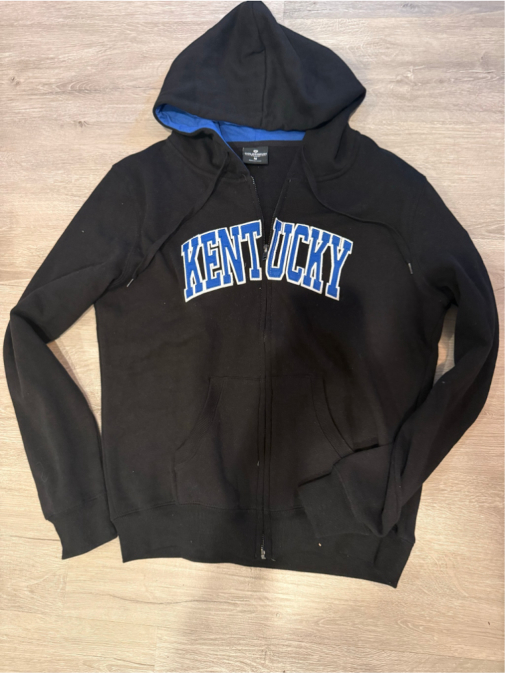 Women's Colosseum Kentucky Zip-Up Hoodie Black Blue Size M